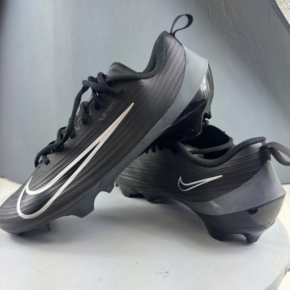 Nike Vapor Edge Shark 2 Football Cleats Mens 10 Black FB3303-002 Low Top Cleats